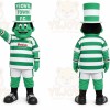 Green Human Mascot Costume for Sports Events