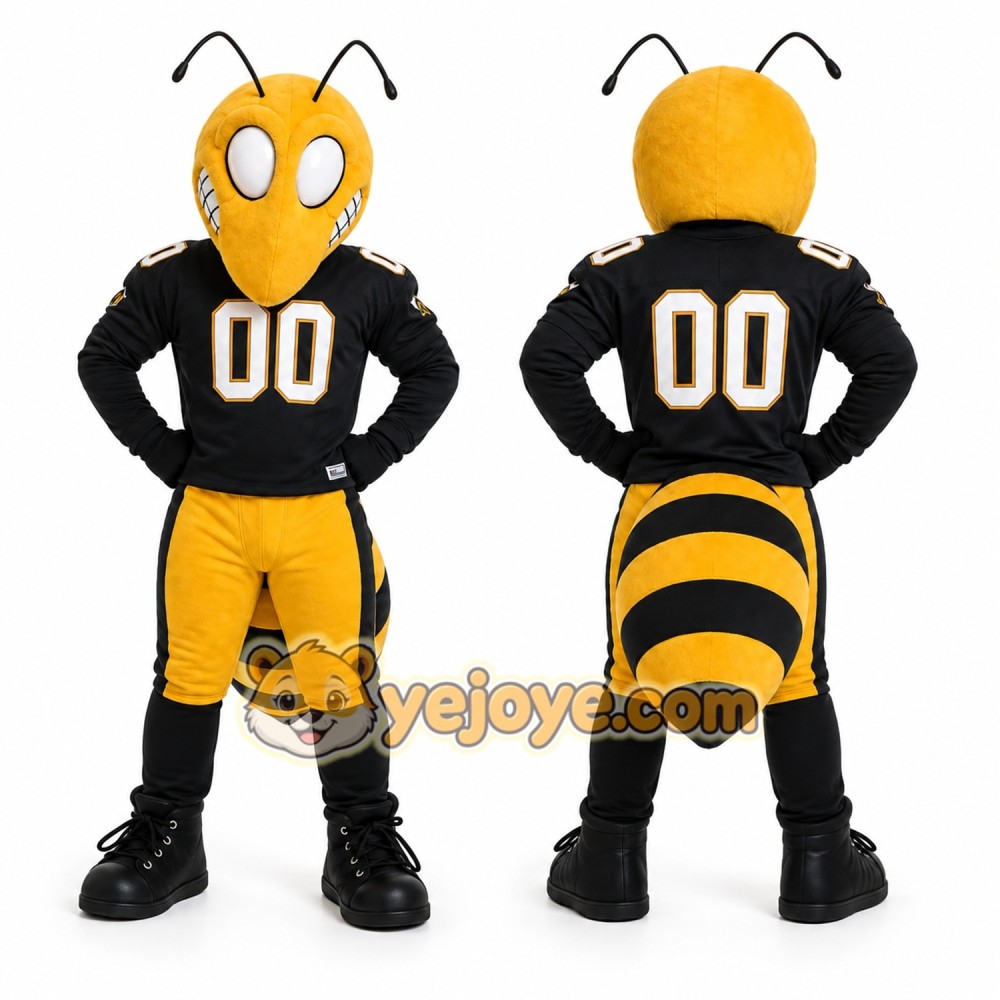 Yellow Bee Mascot Costume for Sports Events Yellow Bee Mascot Costume for Sports Events