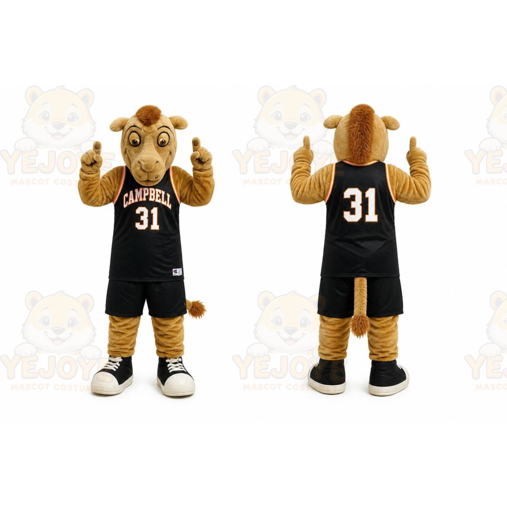 Brown Bull Mascot Costume for Sports Events
