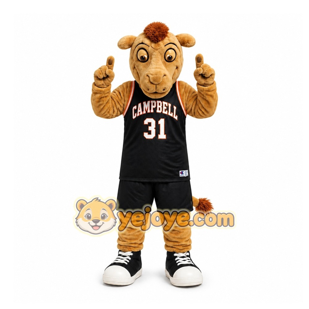 Brown Bull Mascot Costume for Sports Events Brown Bull Mascot Costume for Sports Events