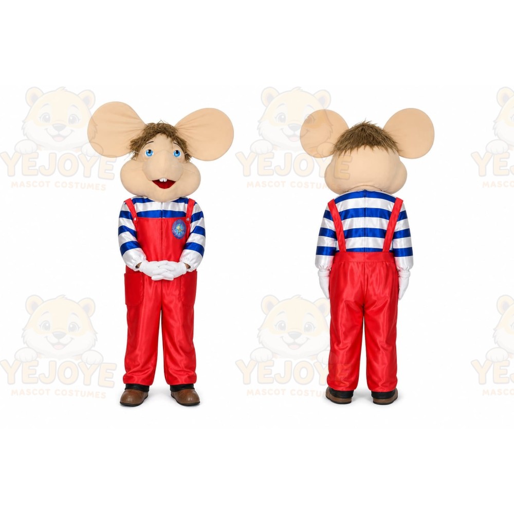 Red Mouse Mascot Costume for Children's Events