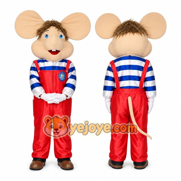 Red Mouse Mascot Costume for Children's Events