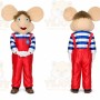 Red Mouse Mascot Costume for Children's Events