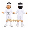 White Athlete Mascot Costume for Sports Events White Athlete Mascot Costume for Sports Events