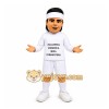 White Athlete Mascot Costume for Sports Events White Athlete Mascot Costume for Sports Events