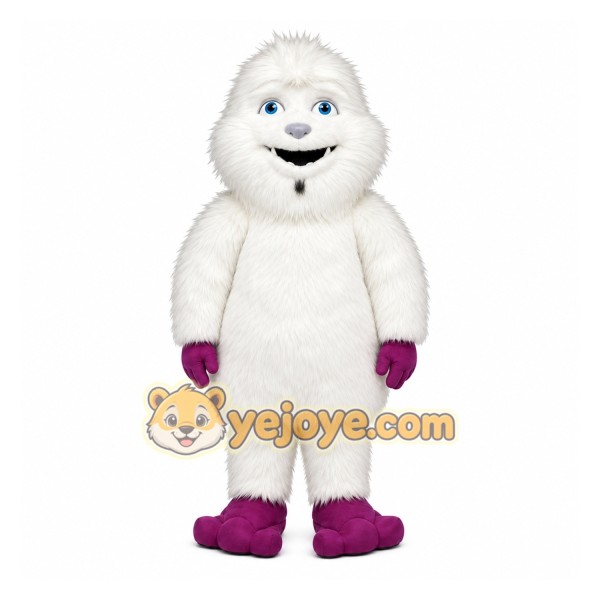 White Yeti Mascot Costume for Holiday Events