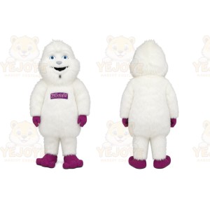 White Yeti Mascot Costume for Holiday Events