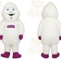 White Yeti Mascot Costume for Holiday Events