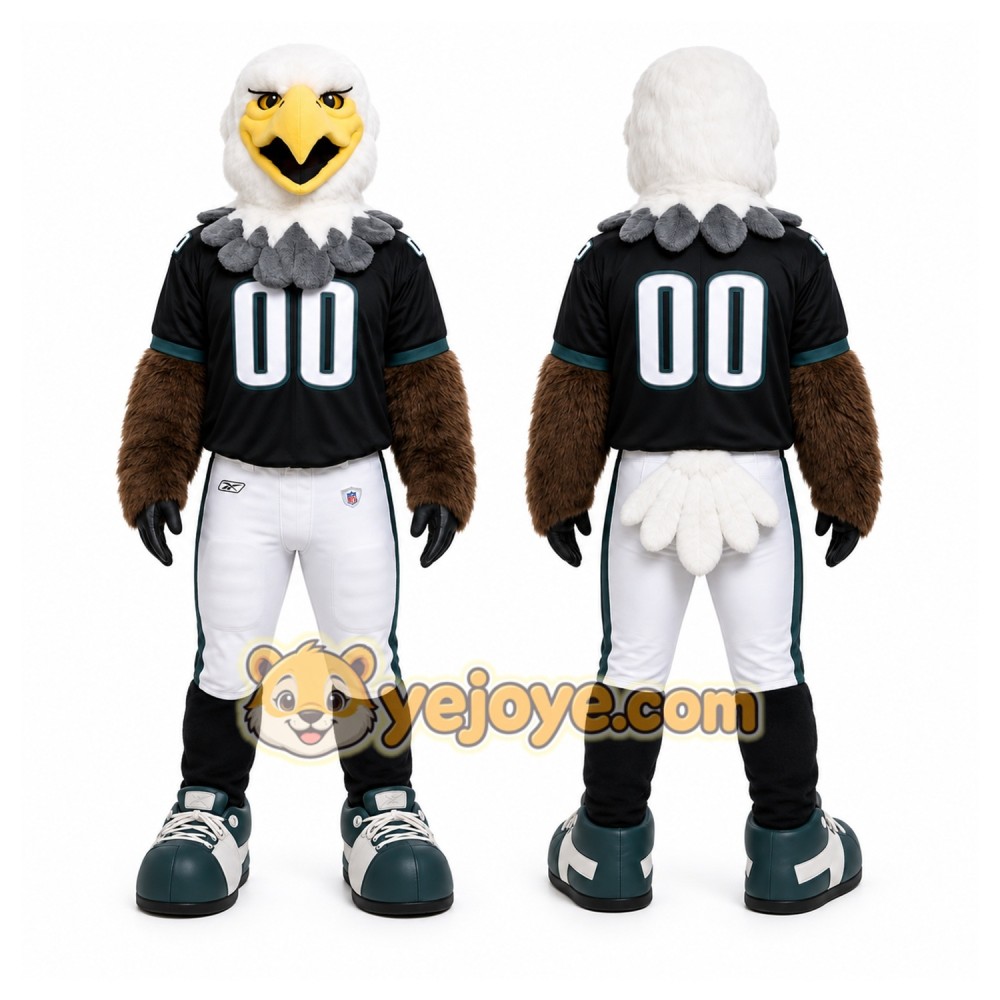 Black Eagle Mascot Costume for Sports Events
