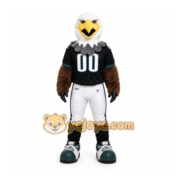 Black Eagle Mascot Costume for Sports Events