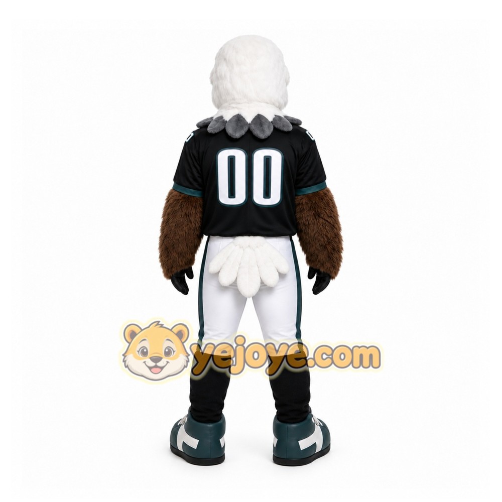 Black Eagle Mascot Costume for Sports Events