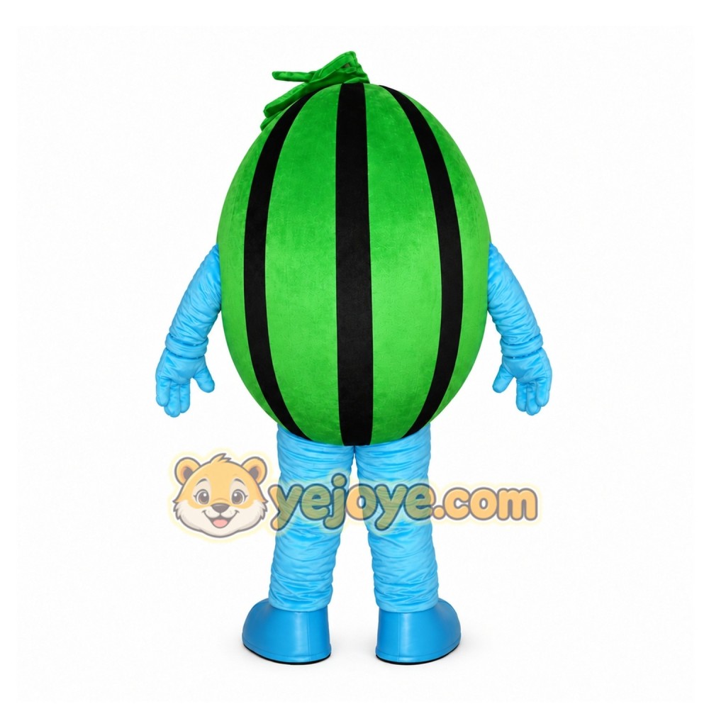 Green Watermelon Mascot Costume for Events and Promotions Green Watermelon Mascot Costume for Events and Promotions