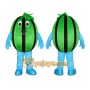 Green Watermelon Mascot Costume for Events and Promotions