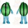 Green Watermelon Mascot Costume for Events and Promotions