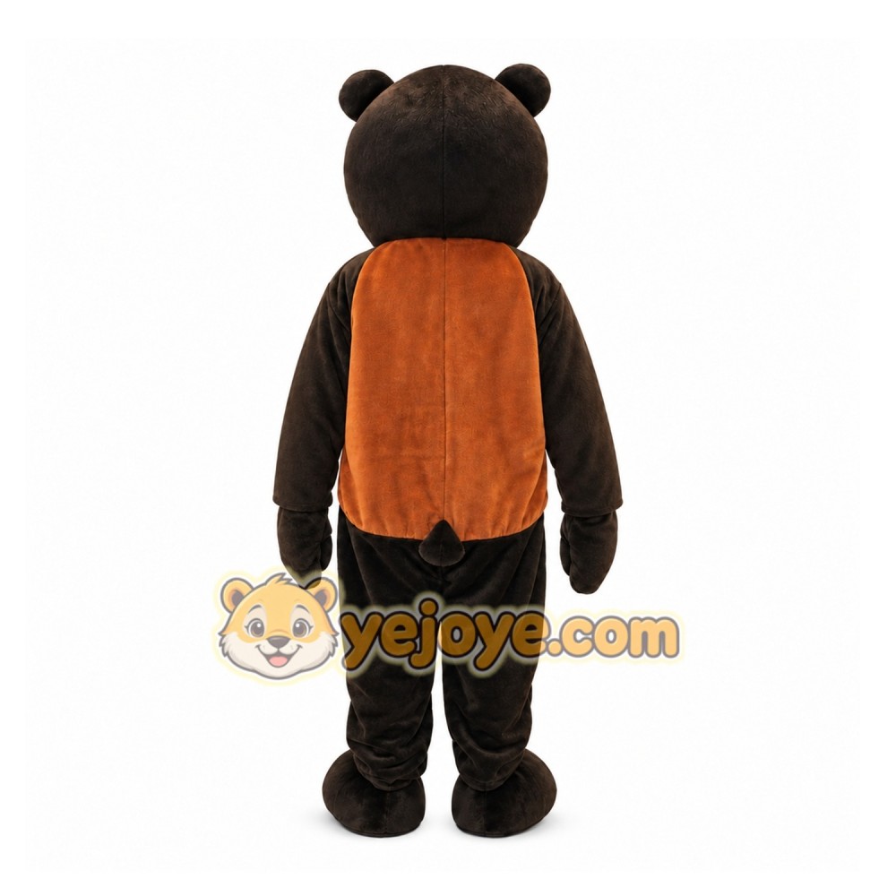 Black Beaver Mascot Costume for Events and Promotions