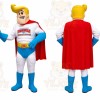 White Superhero Mascot Costume for Events and Promotions