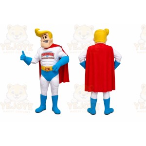 White Superhero Mascot Costume for Events and Promotions