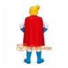 White Superhero Mascot Costume for Events and Promotions White Superhero Mascot Costume for Events and Promotions