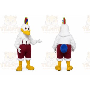 White Chicken Mascot Costume for Restaurant Promotions
