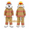 Tan Dalmatian Firefighter Dog Mascot Costume for Events and Promotions
