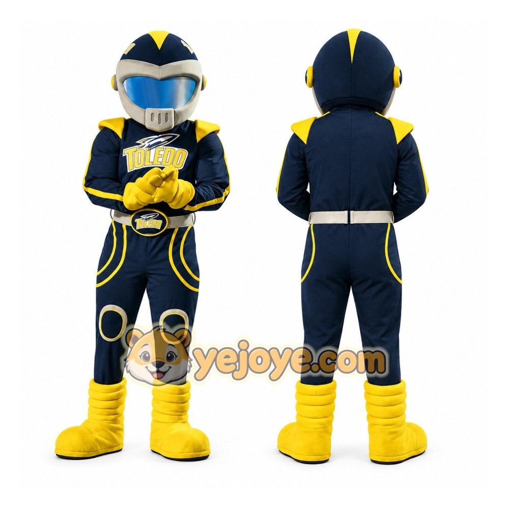 Black Robot Or Futuristic Character Mascot Costume for Sports Events Black Robot Or Futuristic Character Mascot Costume for Sports Events