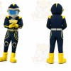 Black Robot Or Futuristic Character Mascot Costume for Sports Events