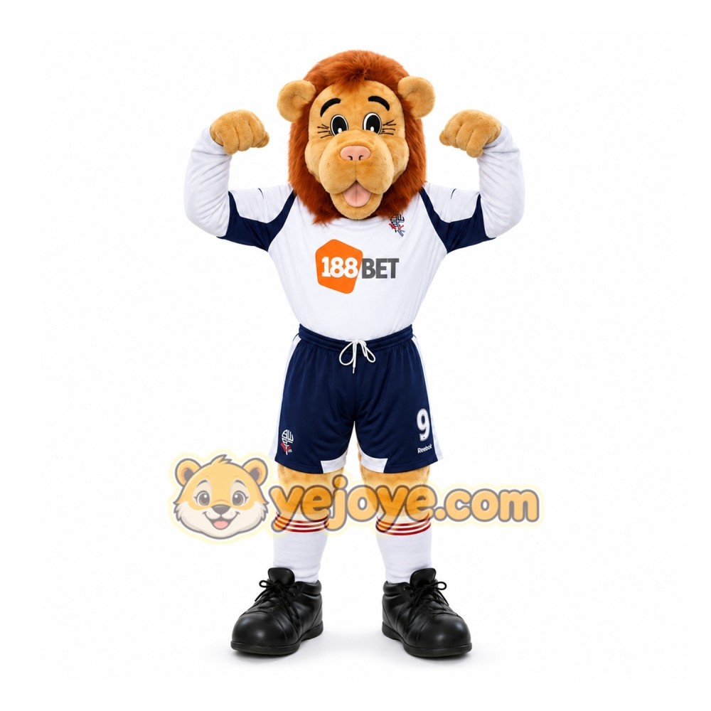 Brown Lion Mascot Costume for Sports Events Brown Lion Mascot Costume for Sports Events