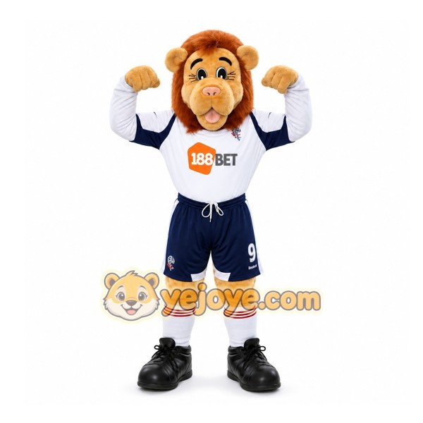 Brown Lion Mascot Costume for Sports Events