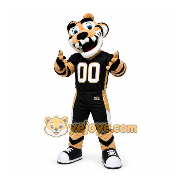 Black Tiger Mascot Costume for Sports Events Black Tiger Mascot Costume for Sports Events