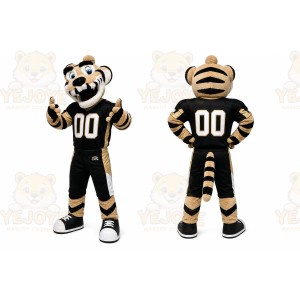Black Tiger Mascot Costume for Sports Events