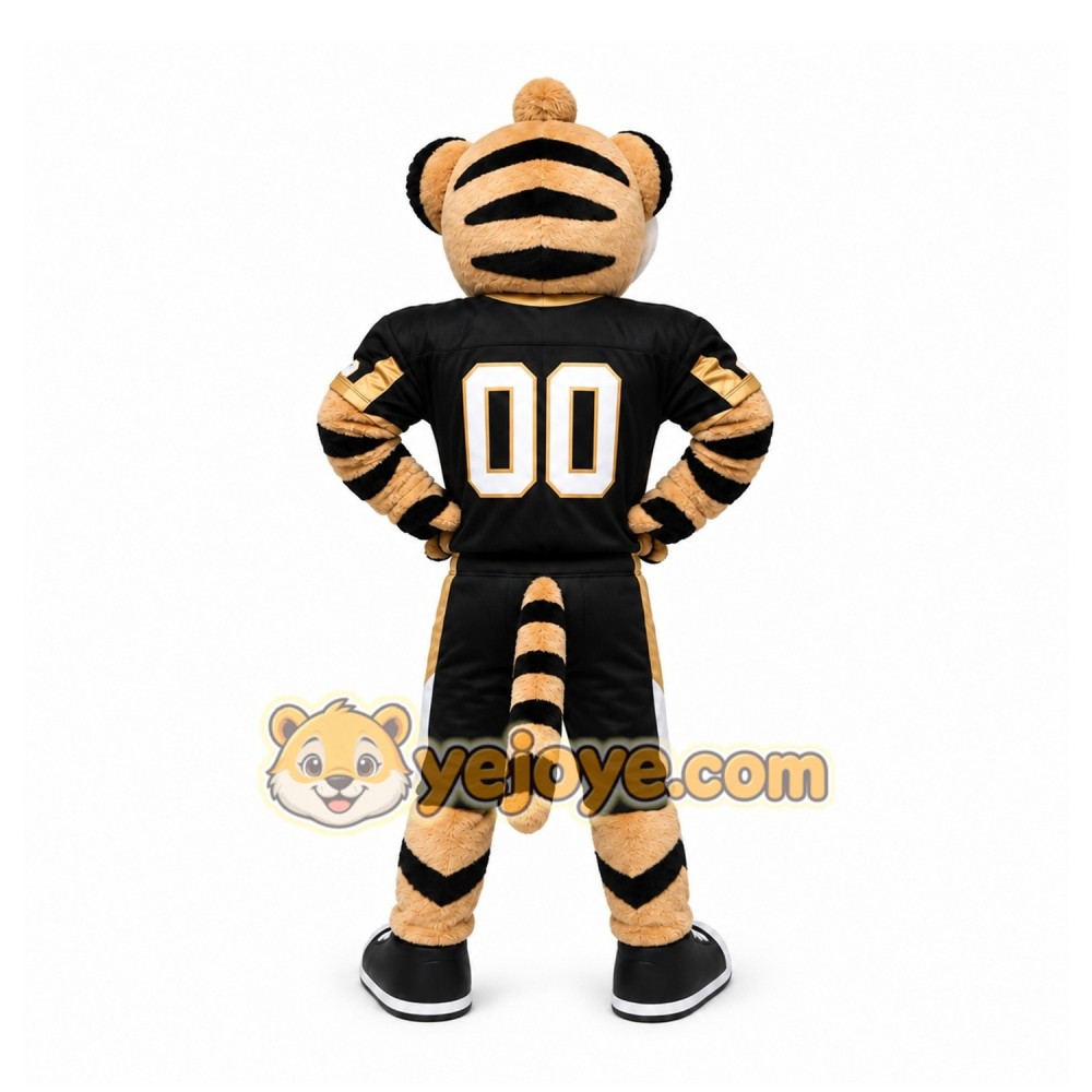 Black Tiger Mascot Costume for Sports Events Black Tiger Mascot Costume for Sports Events