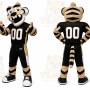 Black Tiger Mascot Costume for Sports Events