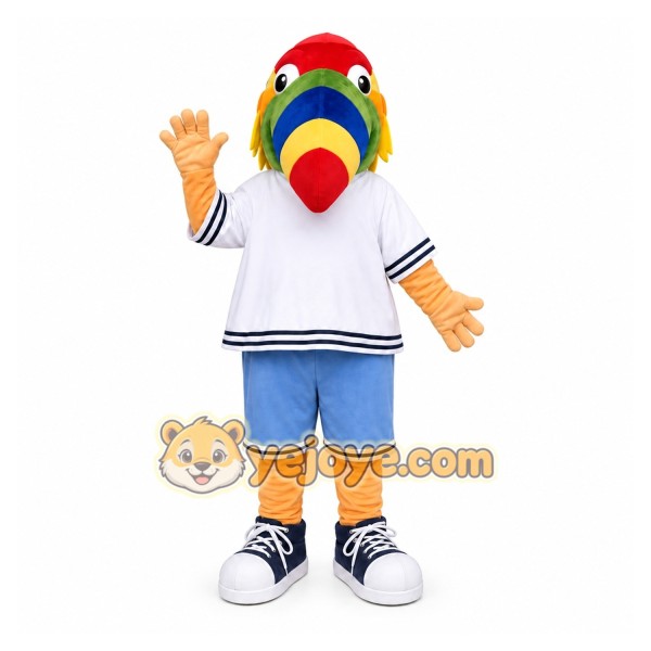 White Parrot Mascot Costume for Events and Promotions
