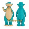 Teal Dinosaur Mascot Costume for Children's Events