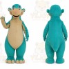 Teal Dinosaur Mascot Costume for Children's Events