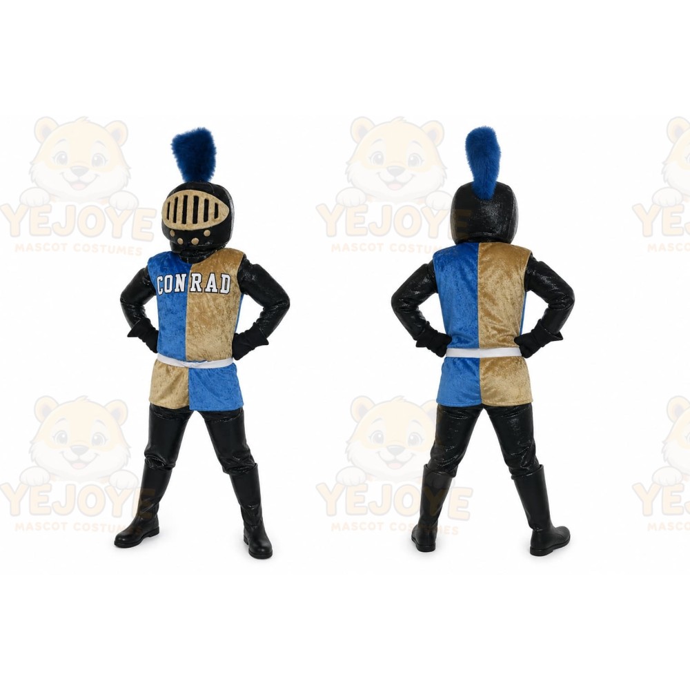 Blue Knight Mascot Costume for School Events