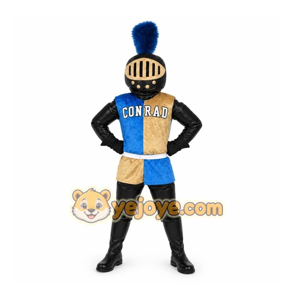 Blue Knight Mascot Costume for School Events