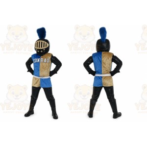 Blue Knight Mascot Costume for School Events