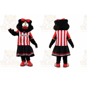Black Cat Mascot Costume for Sports Events