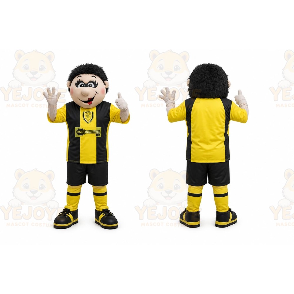 Yellow Boy Mascot Costume for Sports Events