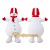 White Snowman Mascot Costume for Holiday Events White Snowman Mascot Costume for Holiday Events
