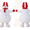White Snowman Mascot Costume for Holiday Events