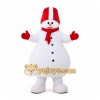 White Snowman Mascot Costume for Holiday Events White Snowman Mascot Costume for Holiday Events