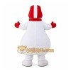 White Snowman Mascot Costume for Holiday Events White Snowman Mascot Costume for Holiday Events