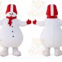 White Snowman Mascot Costume for Holiday Events