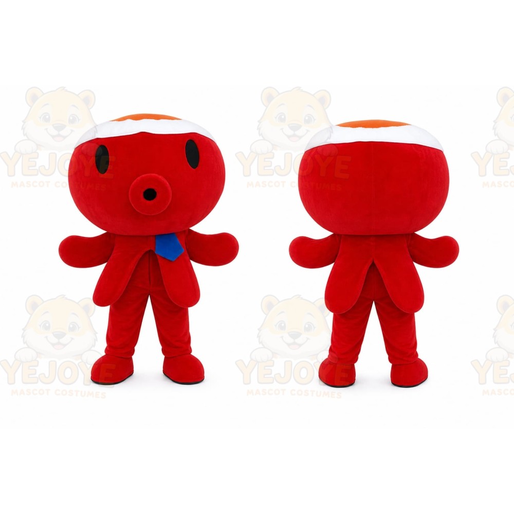 Red Octopus Mascot Costume for Events and Promotions