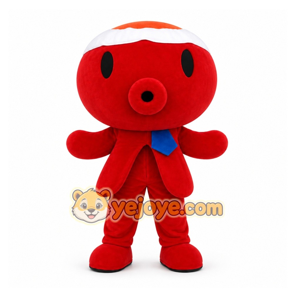 Red Octopus Mascot Costume for Events and Promotions