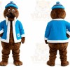 Brown Walrus Mascot Costume for Holiday Events