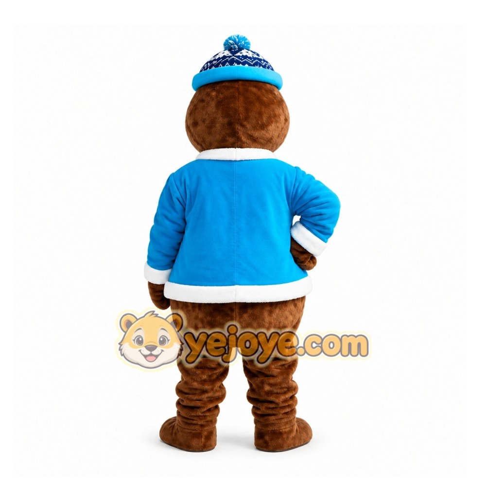 Brown Walrus Mascot Costume for Holiday Events