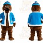 Brown Walrus Mascot Costume for Holiday Events